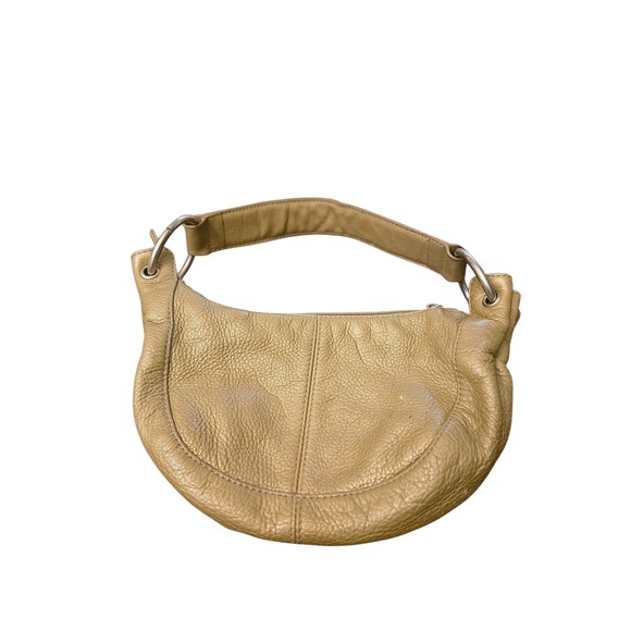 HOBO International Leather Hobo Bag Tan Brown Shoulder Bag Wristlet Pouch - Picture 2 of 9